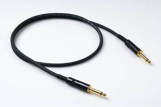 Picture of Proel Guitar Lead TS > TS 1m Spiral Shield BLACK