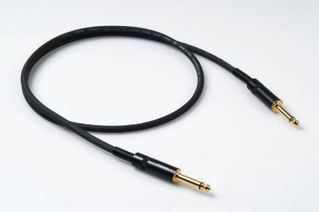 Picture of Proel Guitar Lead TS > TS 2m Spiral Shield BLACK