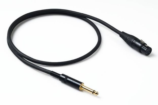 Picture of Proel Mic Lead FXLR > TS 5m Spiral Shield BLACK
