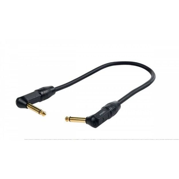 Picture of Proel Mono Jack Lead 90ºTS > 90ºTS 0.3m 95% Shield BK