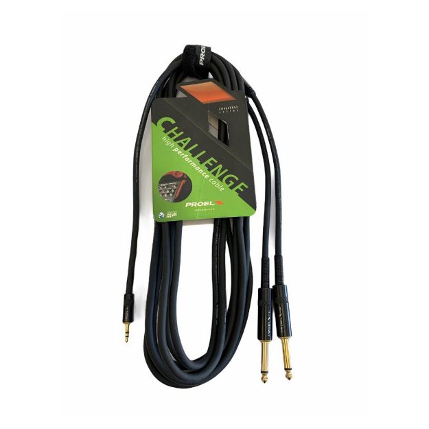 Picture of Challenge Stereo Split Lead 3.5mm TRS > 2 x 6.3mm TS 1.5m