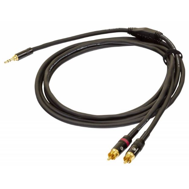 Picture of Challenge Split Lead 3.5mm TRS(16cm) > 2 x MRCA 5m Gold