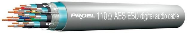 Picture of Proel 2 Pair Bulk Digital Signal Cable  110 Ohm 95% Braid