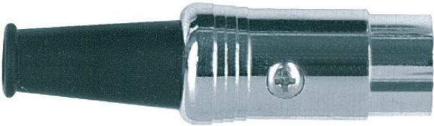 Picture of Din Connector 5 Pin Cord Plug Brass MALE