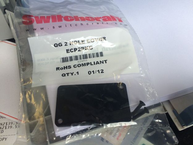Picture of XLR Connector Cover DUAL Blanking Plate Panel Mount