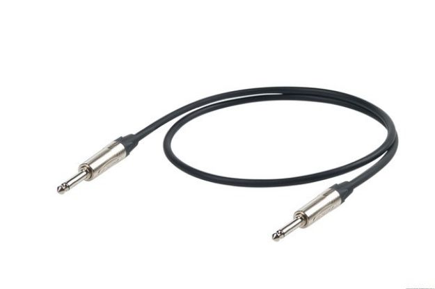 Picture of Proel Guitar Lead TS > TS 5m 90% Braid Shield BK