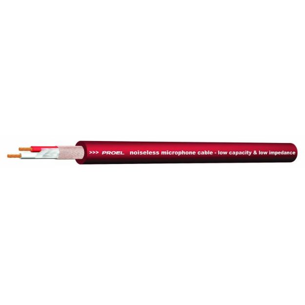 Picture of Proel Bulk Mic Cable 90% Spiral Shield RED