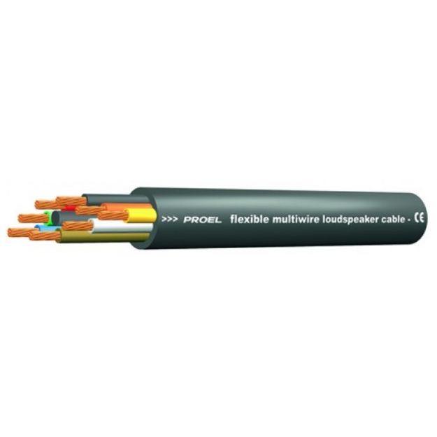 Picture of Proel Flexible Speaker Cable Twisted 8 x 2.5mm² BLACK