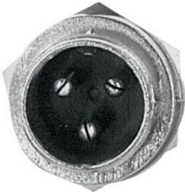 Picture of Micro Connector 3 Pin Panel Mount MALE