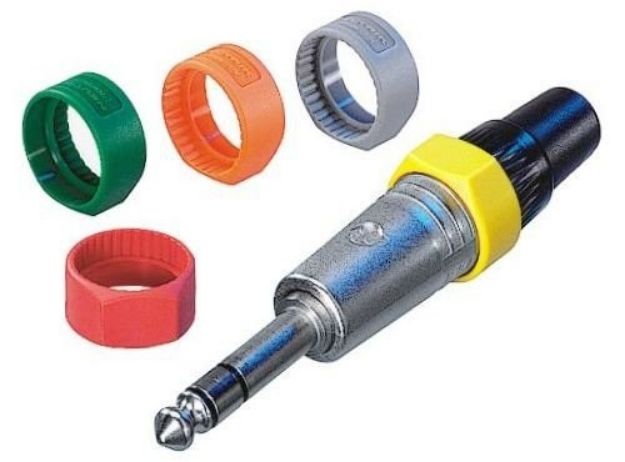 Picture of Neutrik Jack Cord Connector Ring Label NP*C PURPLE