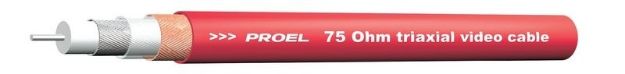 Picture of Proel Bulk Video Cable RGTRIAX 75 Ohm 3 Shield RED