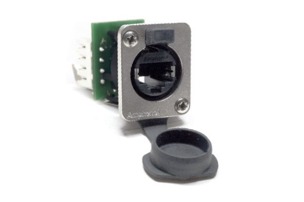 Picture of Amphenol Ethercon RJ45 XLRnet IP54 WITH CAP PUNCHDOWN IDC