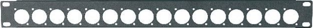 Picture of 19" Rack Panel 1U Punched 16 x XLR