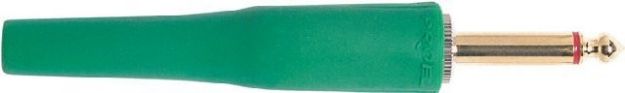 Picture of Mono Jack Connector 6.3mm Cord Plug MALE GREEN