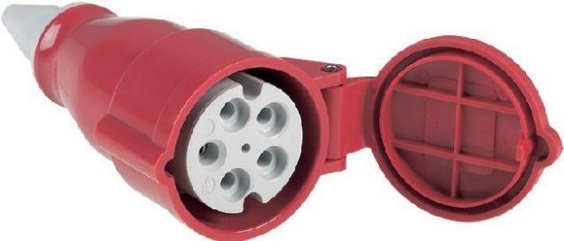 Picture of 16A Mains Connector 3Ø 415V Cord Plug FEMALE