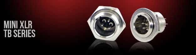 Picture of Switchcraft Mini XLR Connector 6 Pin Panel Mount MALE