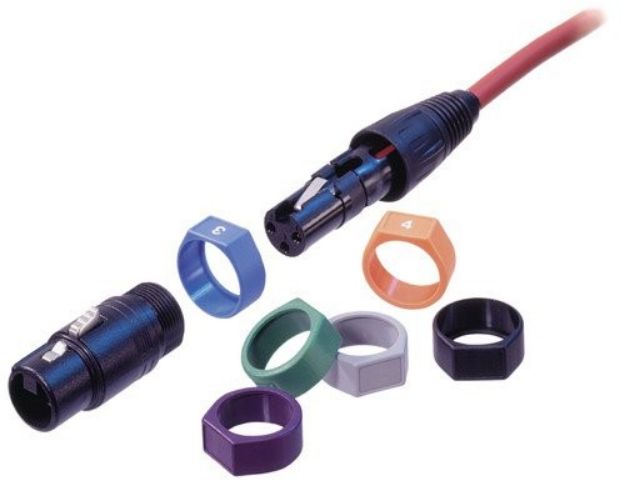 Picture of Neutrik XLR Cord Connector Ring Label PURPLE