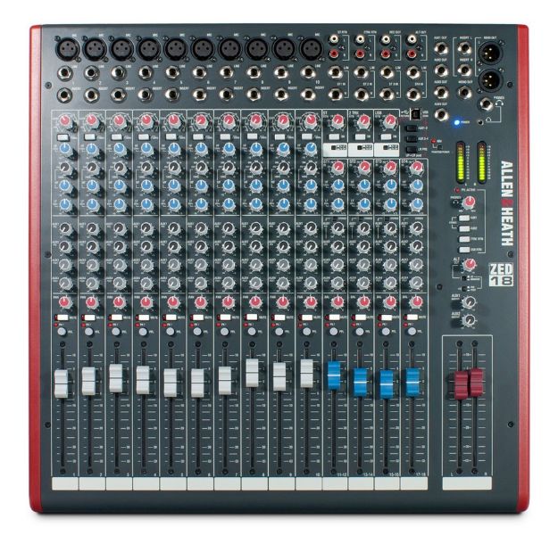 Picture of ZED18 19" Rack Mixer 10 Mono+4 Stereo 4 Aux USB Interface