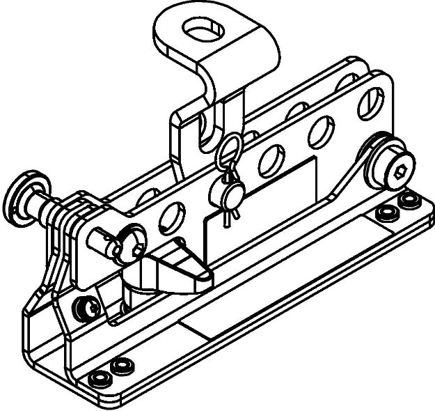 Picture of Martin Flying Bracket for FP6 FP8 FP12 FP15 - BLACK