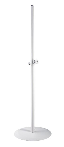 Picture of K&M Speaker Stand Steel 35mmØ Tubing ROUND base WHITE