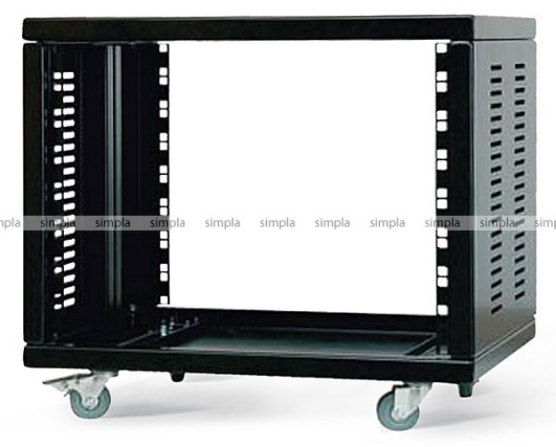 Picture of Proel Steel 19" Rack 8U Side Vents + Castors BLACK