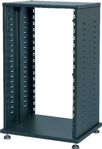 Picture of Proel Steel 19" Rack 18U Side Vents + Castors BLACK