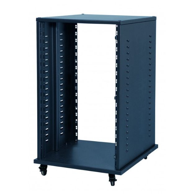 Picture of Proel Steel 19" Rack 24U Side Vents + Castors BLACK
