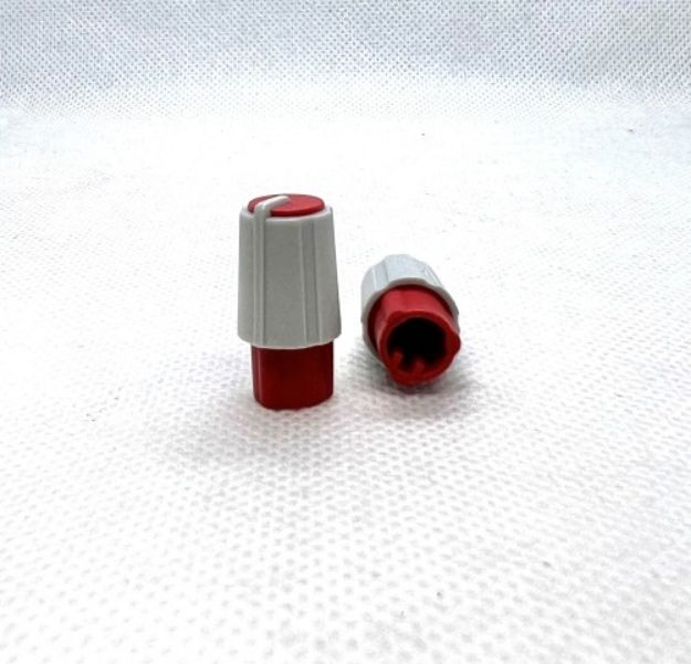 Picture of A&H Mixer Knob GREY RED