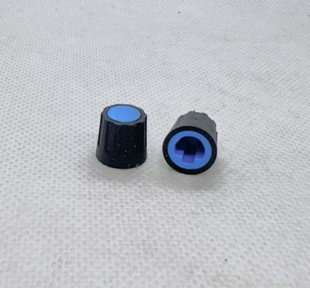 Picture of A&H Pot Knob Black /Blue no line
