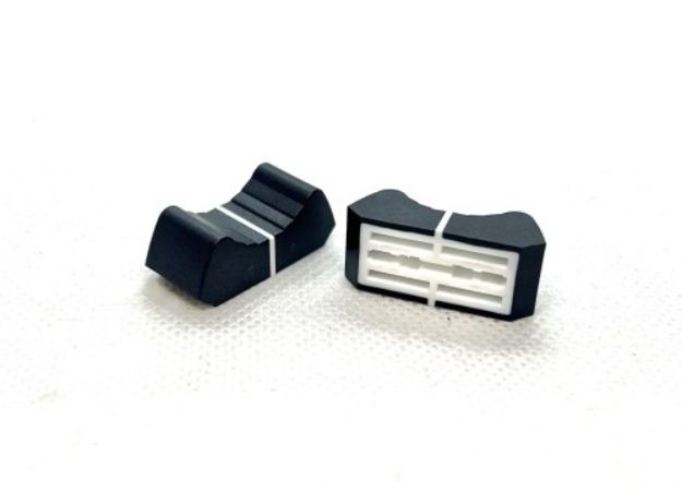 Picture of A&H Mixer Fader Knob BLACK White Line