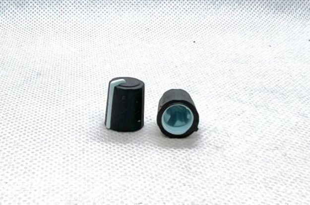 Picture of A&H Knob small Black/light blue