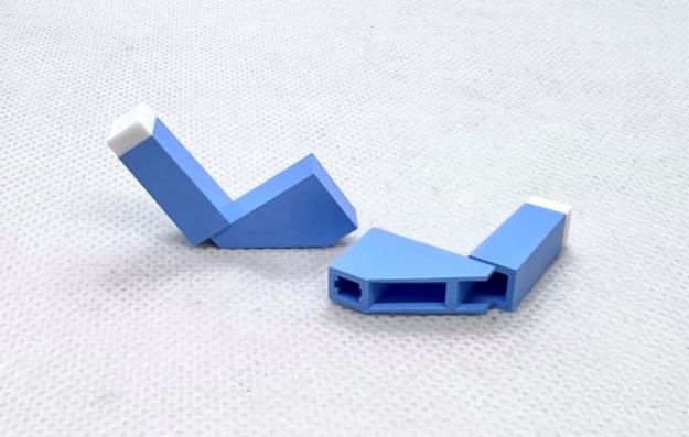 Picture of A&H Knob Pushswitch BLUE/White top