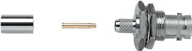 Picture of BNC Connector 75 Ohm Panel Mount Crimp FEMALE