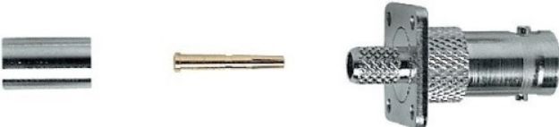 Picture of BNC Connector 75 Ohm Panel Mount Crimp FEMALE