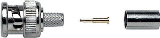 Picture of BNC Connector 75 Ohm Cord Plug Crimp MALE
