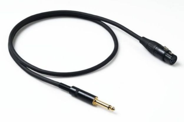 Picture of Proel Mic Lead FXLR > TS 5m Spiral Shield BLACK