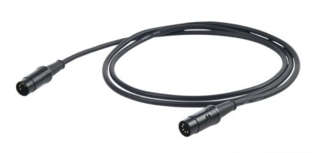 Picture of Proel Midi Lead MDIN5 > MDIN5 5m BK