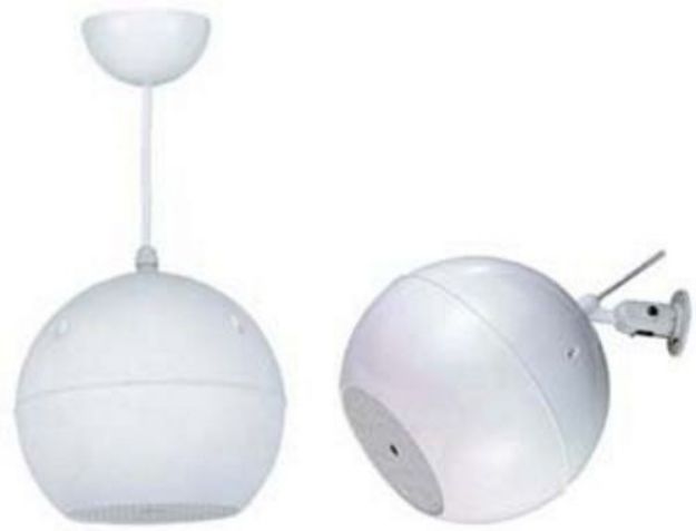 Picture of SHOW 100V Ball Speaker 6½" Bracket Mount 30W WHITE