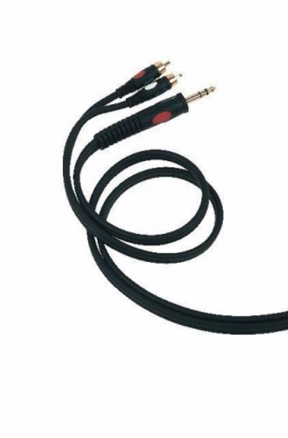 Picture of Die Hard Stereo Split Lead TRS > 2 x MRCA 3m GOLD