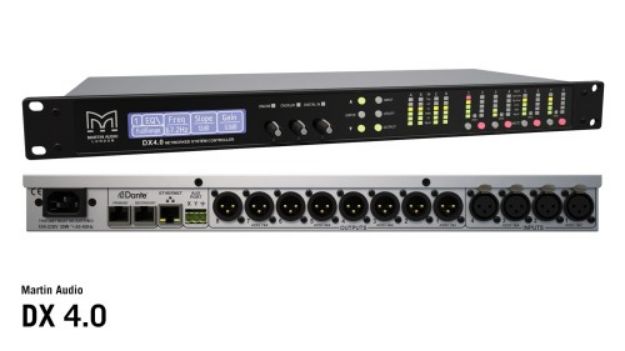 Picture of Martin 4 in 8 out Dante enabled system controller and matrix