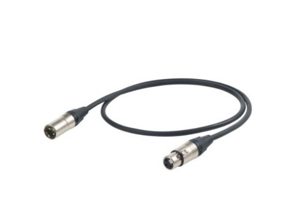 Picture of Proel Mic Lead FXLR > MXLR 20m 95% Braid Shield BLACK