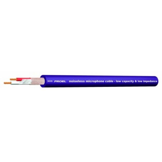 Picture of Proel Bulk Mic Cable 90% Spiral Shield PURPLE