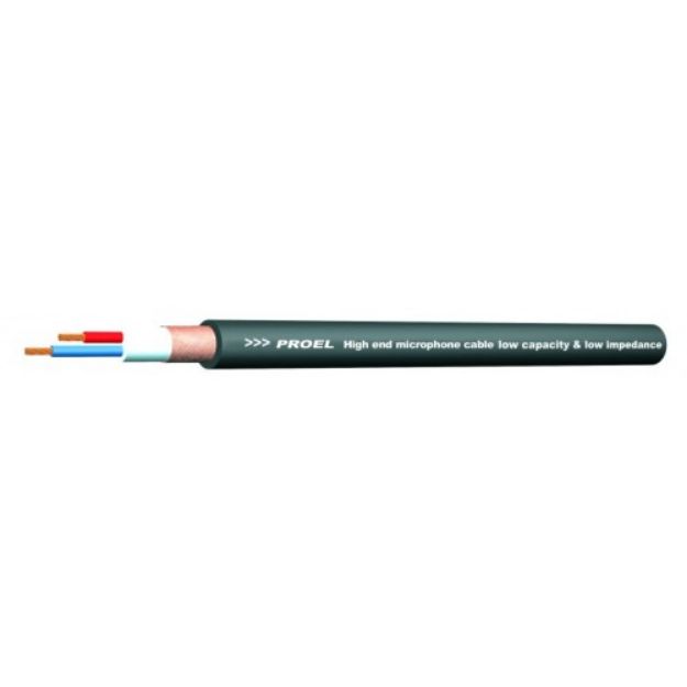 Picture of Proel Bulk Mic Cable 90% Braid Shield 7mmØ BLACK