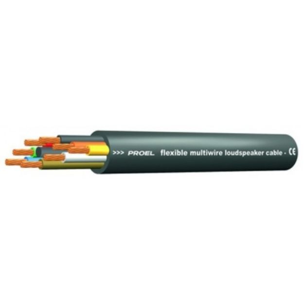 Picture of Proel Flexible Speaker Cable Twisted 8 x 2.5mm² BLACK