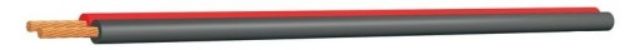 Picture of Proel Bulk Speaker Cable Flat Trurip 2 x .75mm² RD /BK