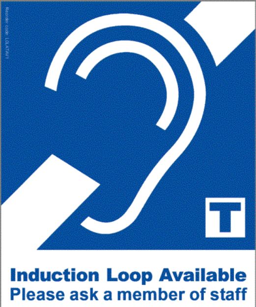 Picture of Inductive Loop Adhesive Pictogram BLUE