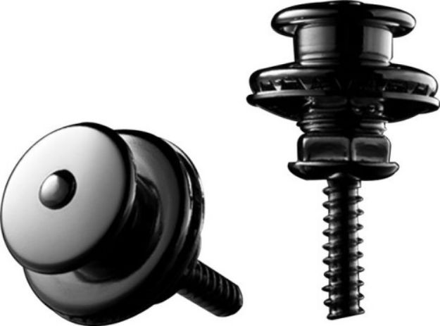 Picture of Loxx Strap Locks BLACK Chrome Plated over stainless steel