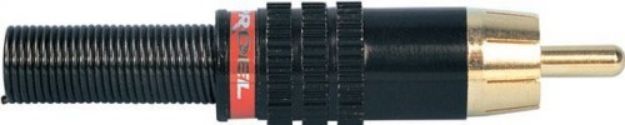 Picture of RCA Connector Cord Plug MALE RED