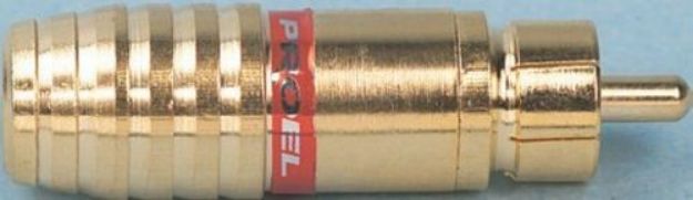 Picture of RCA Connector Cord Plug MALE RED