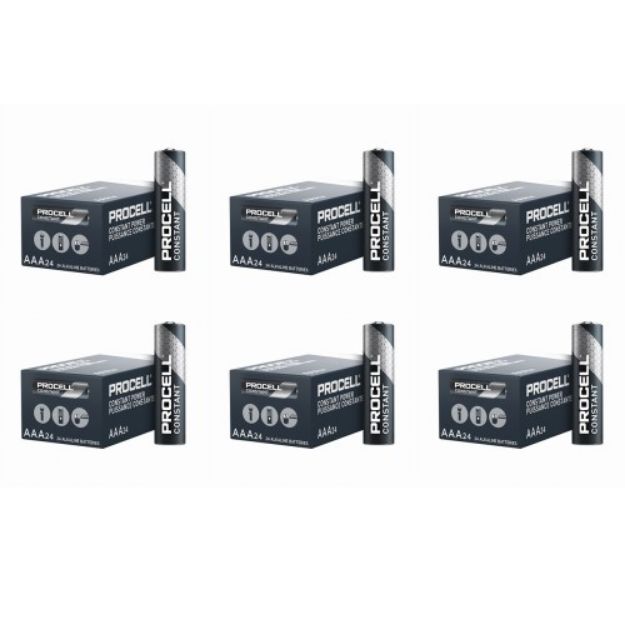 Picture of Procell CONSTANT Alkaline Battery 1.5V AAA Size 144 Pack
